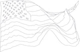 American Flag Vector