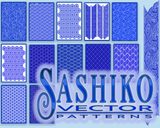 Sashiko Pattern Vector Download set