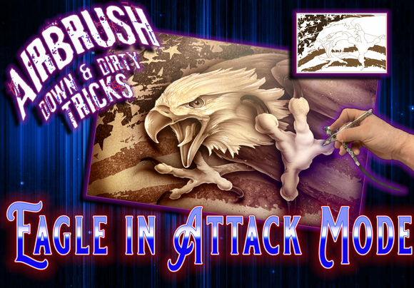 Eagle in Attack Mode – Vector File Set (Digital Download)