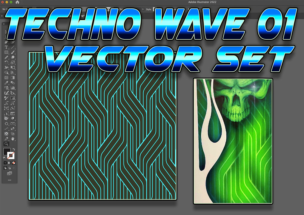 Techno Wave 01 Pattern – MacKay Fine Art