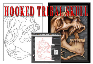 Hooked Tribal Skull Project