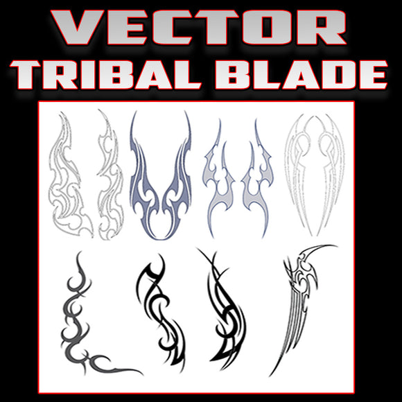 Tribal Blades vector set
